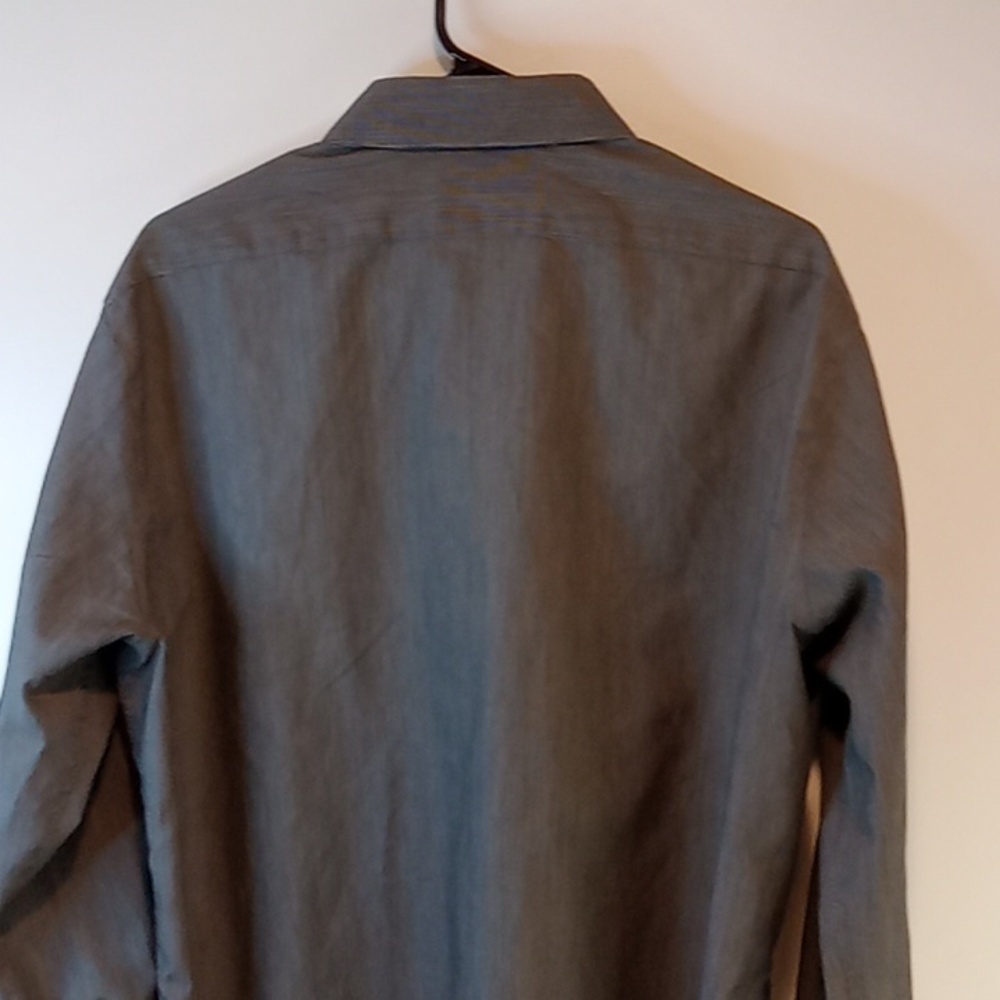 Calvin Klein Slim Fit Men's Size 17.5 34/35 Button Down Long Sleeve Shirt EUC! - Picture 10 of 16